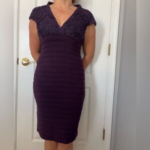 Elegant Purple Sleeveless Dress